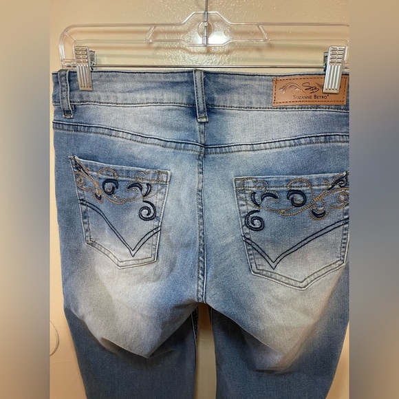 ✨2 for $6 Suzanne Betro Cute Denim Jeans Size 8 #A1 - Picture 6 of 10